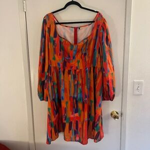 Plus size orange dress size 3x